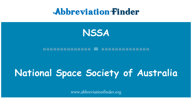 NSSA: National Space Society of Australia