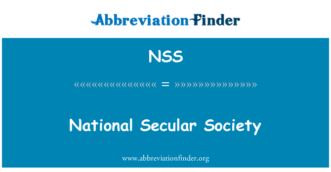 NSS: National Secular Society