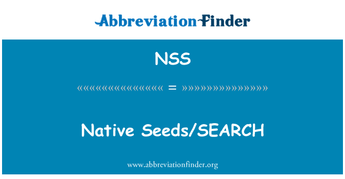 NSS: Native Seeds/SEARCH