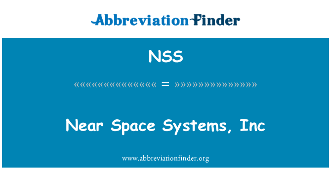 NSS: A közelben Space Systems, Inc