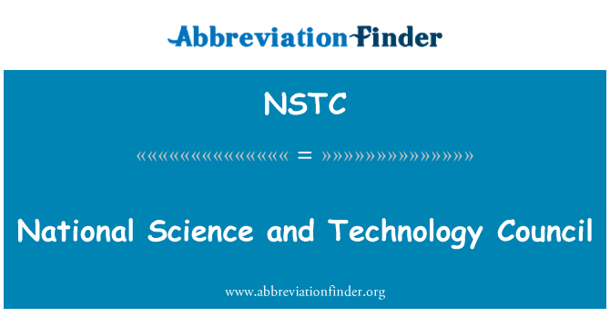 NSTC: National Science and Technology Council