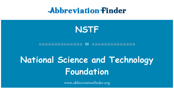 NSTF: Nationale videnskab og teknologi Foundation