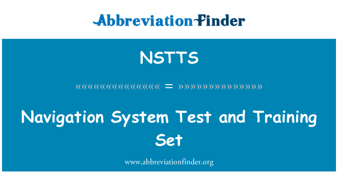 NSTTS: Navigation System Test and Training Set