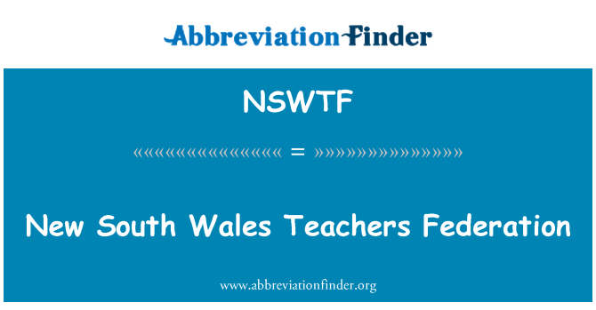 NSWTF: Nieuw-Zuid-Wales leraren Federatie