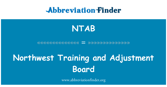 NTAB: 北西のトレーニングや調整板