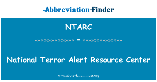 NTARC: National Terror Alert Resource Center