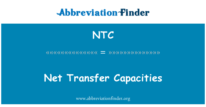 NTC: Kapaċitajiet ta ' trasferiment nett