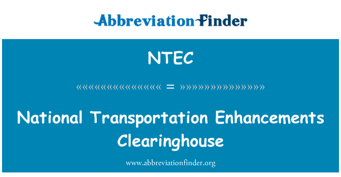 NTEC: Transportasi Nasional penambahan Clearinghouse