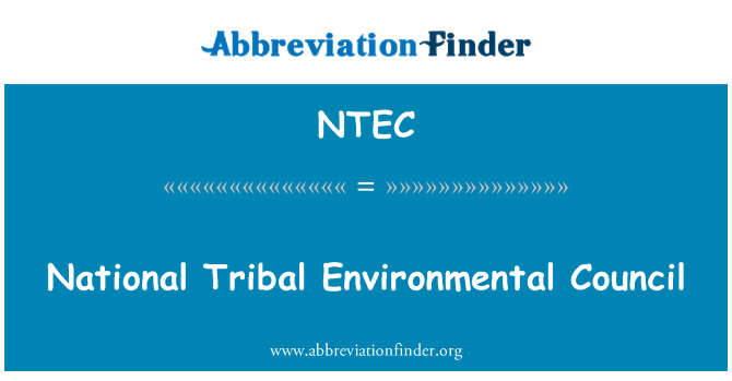 NTEC: 全國部落環境理事會