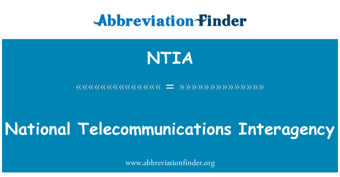 NTIA: Agências nacionais de telecomunicações