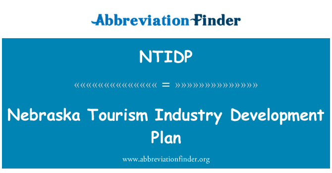 NTIDP: Nebraska Tourism Industry Development Plan