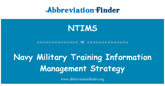 NTIMS: Antrènman militè marin enfòmasyon Gestion estrateji