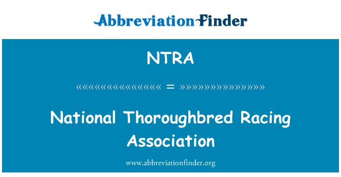 NTRA: Stowarzyszenia krajowe Thoroughbred wyścigów