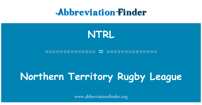 NTRL: Northern Territory Rugby League