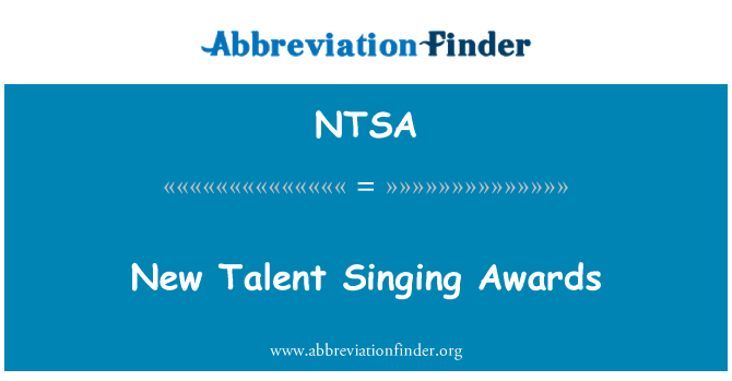 NTSA: Nouvo mil goud chant Prix