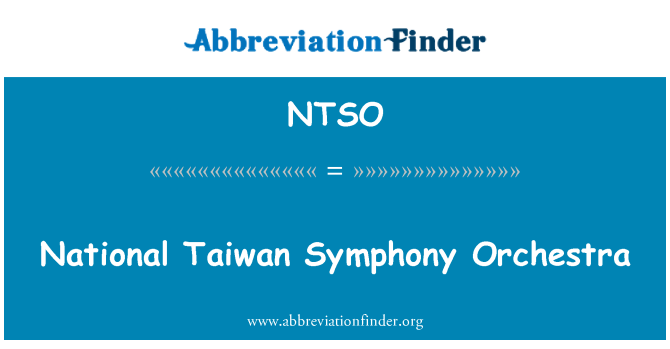 NTSO: Orquestra Simfònica Nacional de Taiwan