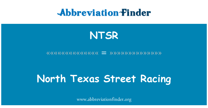 NTSR: 北のテキサスの通りレース