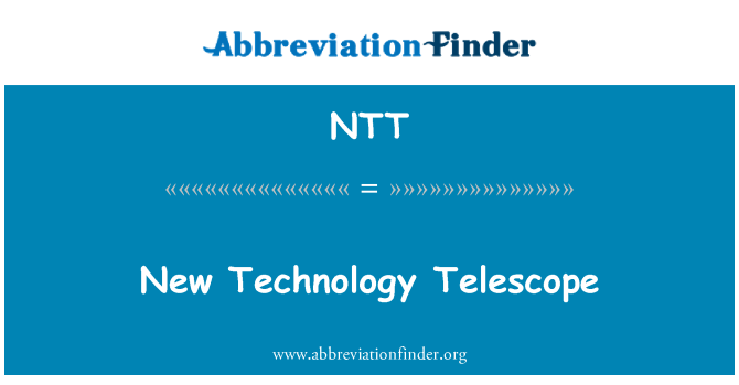 NTT: Nouvo teknoloji kondanse