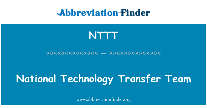 NTTT: National Technology Transfer Team