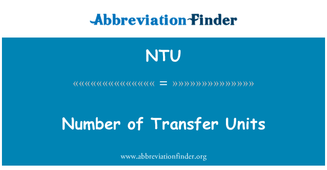 NTU: Broj jedinica prijenosa