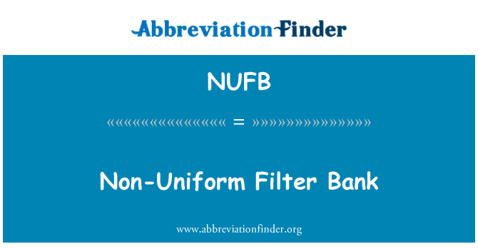 NUFB: Ki pa inifòm filtre Bank