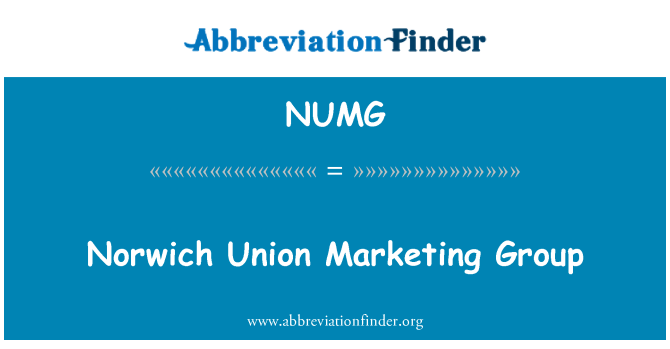 NUMG: Norwich Union Marketing Group