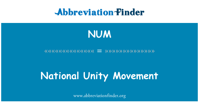 NUM: 民族团结运动