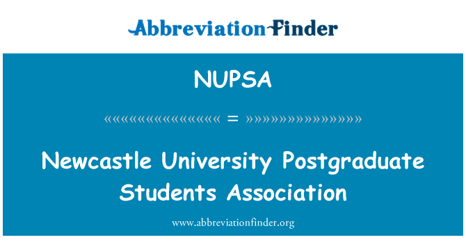 NUPSA: Hiệp hội sinh viên sau đại học đại học Newcastle
