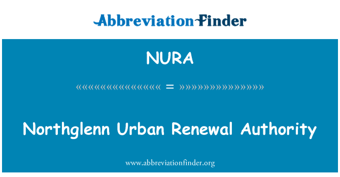 NURA: Northglenn Urban Renewal Authority