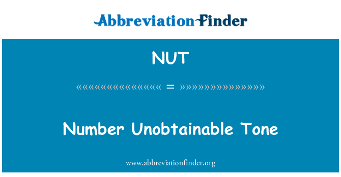 NUT: מספר הטון ניתנות להשגה