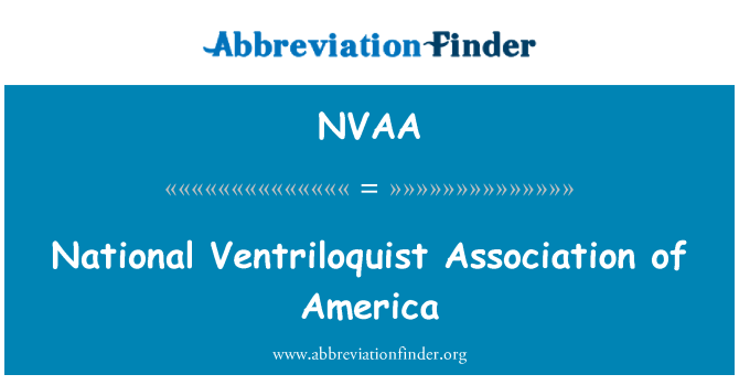 NVAA: Asosiyasyon nasyonal Ventriloquist Amerik yo