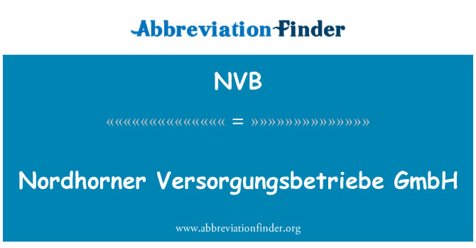 NVB: Nordhorner Versorgungsbetriebe GmbH
