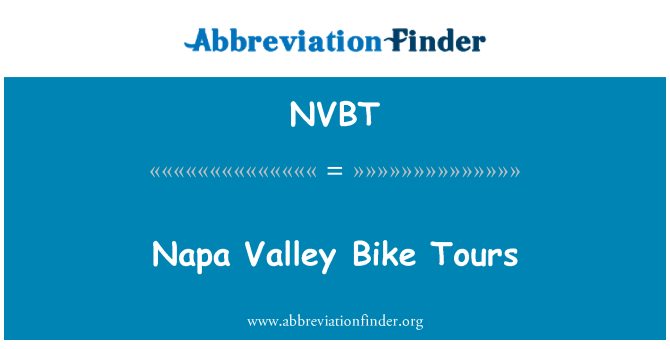 NVBT: Napa Valley dviračiais