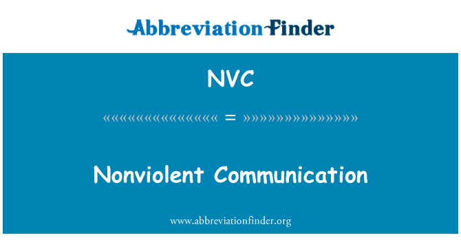 NVC: תקשורת לא-אלימה