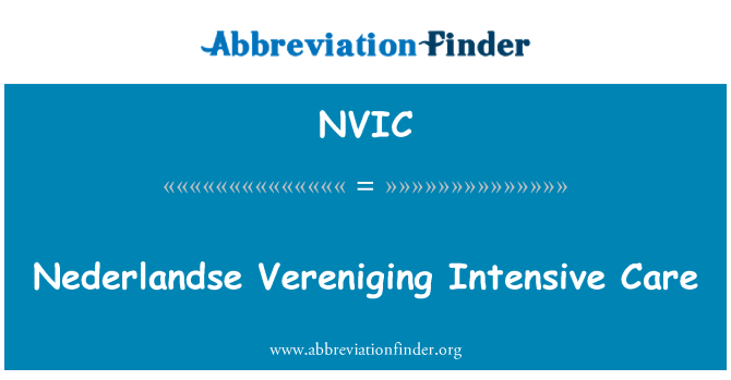 NVIC: Nederlandse Vereniging intenzivne njege