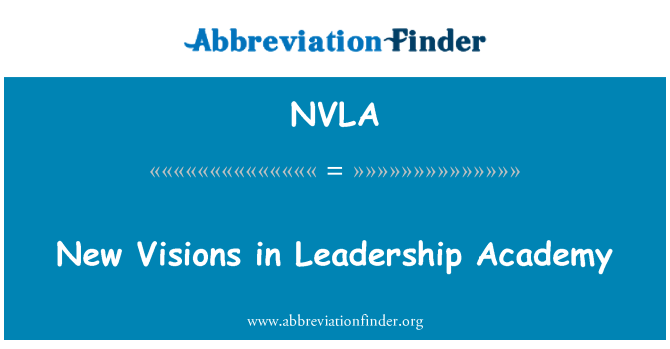 NVLA: Nové vízie v Leadership Academy