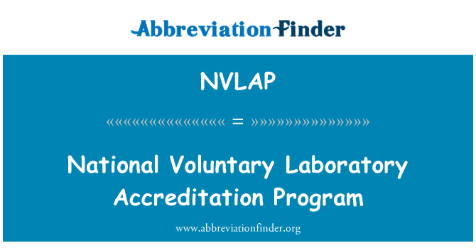 NVLAP: Pwogram akreditasyon laboratwa volontè nasyonal