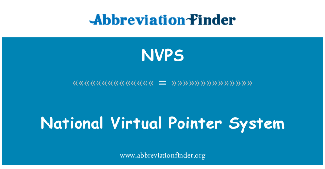 NVPS: Nationale virtuelle markør System