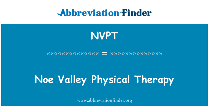 NVPT: Noe Valley kinetoterapie