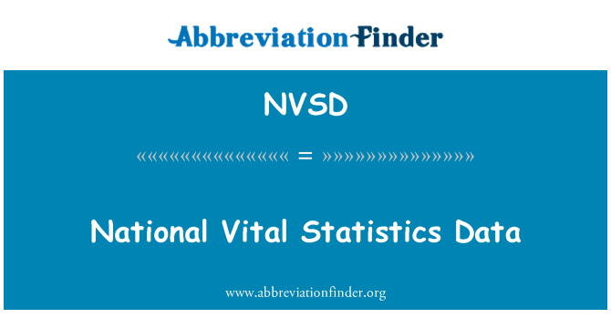 NVSD: Data Statistik Vital Nasional