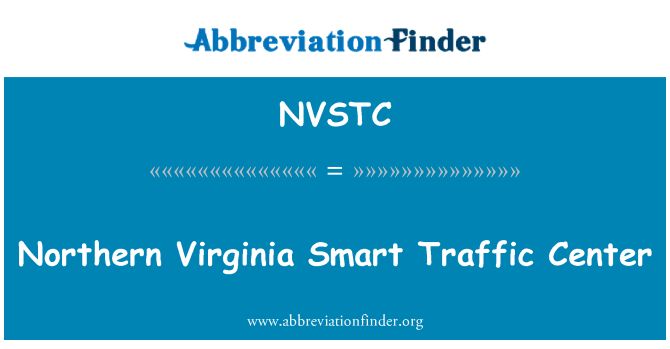 NVSTC: Northern Virginia Smart lalu lintas Pusat