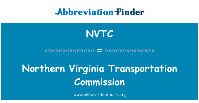 NVTC: उत्तरी वर्जीनिया परिवहन आयोग