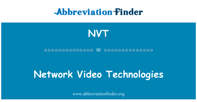 NVT: Tinklas Video Technologies