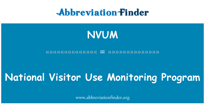 NVUM: Nacionalinės lankytojas naudojimo stebėsenos programa