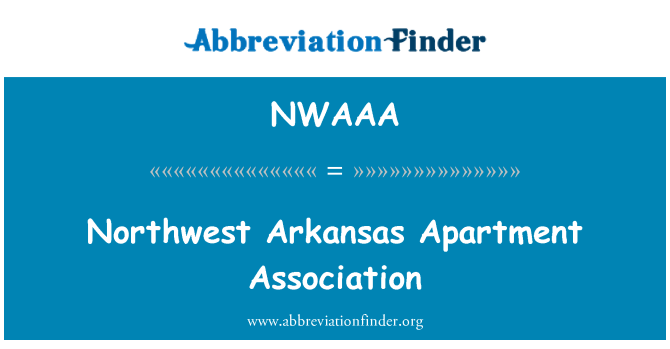 NWAAA: पश्चिमोत्तर Arkansas अपार्टमेंट एसोसिएशन
