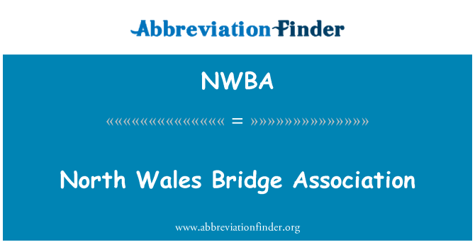 NWBA: North Wales Bridge Association