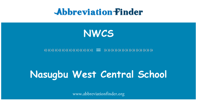 NWCS: Nasugbu West santral lekòl