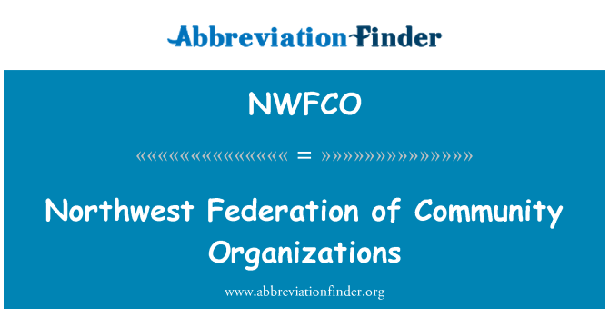 NWFCO: 西北社区组织联合会