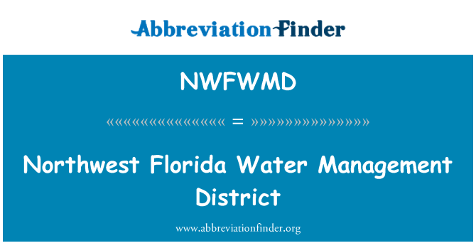 NWFWMD: Northwest Florid dlo jesyon distri