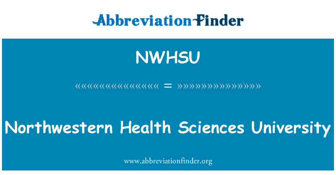NWHSU: Північно-західний університет наук здоров'я